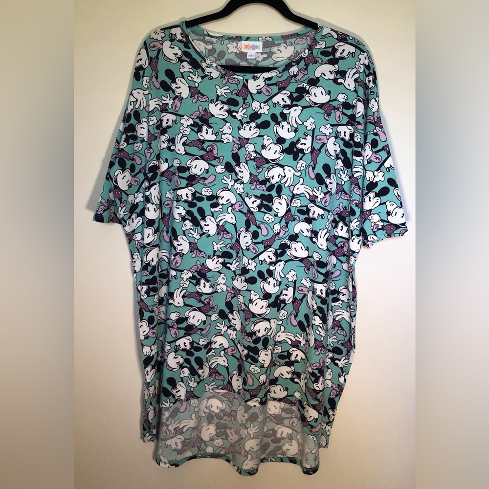 LuLaRoe Irma Tunic top L Mickey Mouse Disney